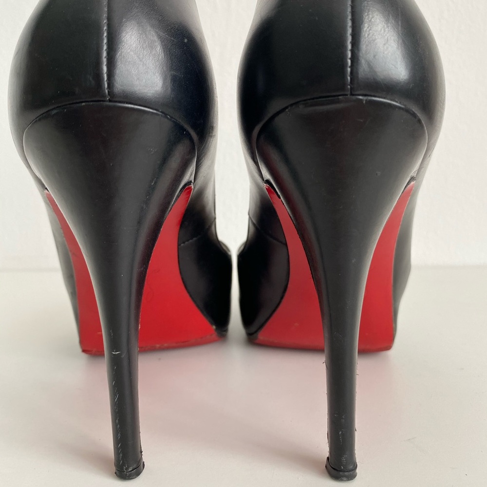 Auth CHRISTIAN LOUBOUTIN PUMPS No Matter Peep Toe
